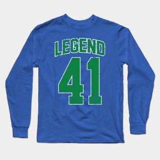 Legend 41 Dirk Nowitzki Green Long Sleeve T-Shirt